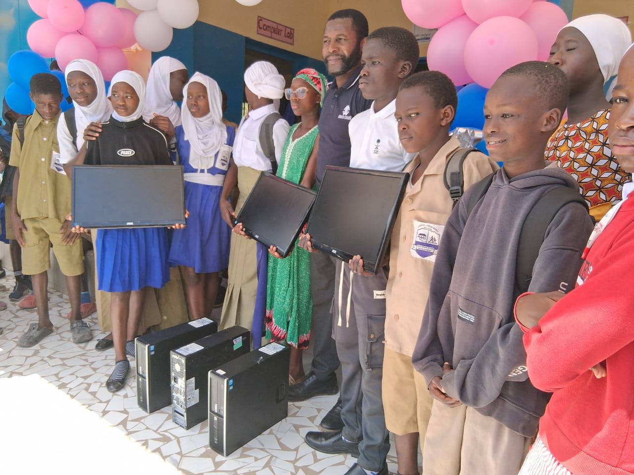 School computer equipment donation